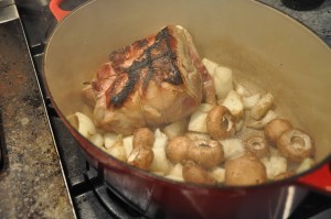 Cooking Onions and Mushrooms