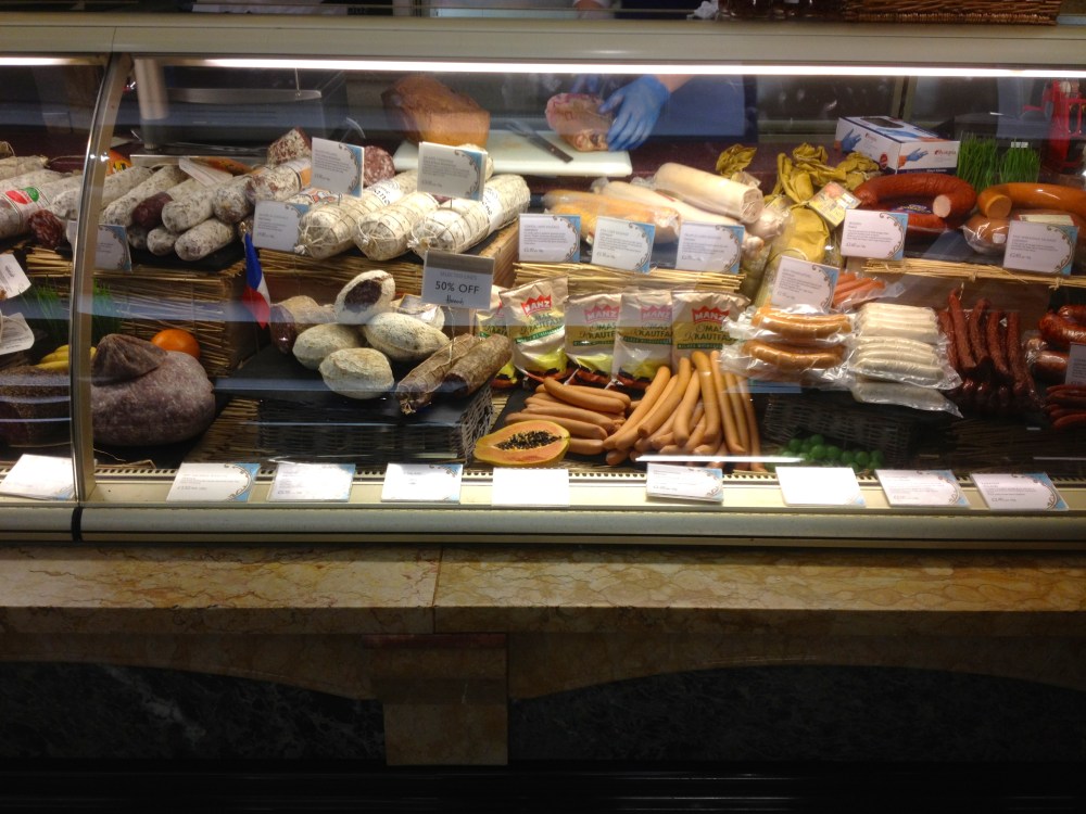 Delicious looking display of salumi